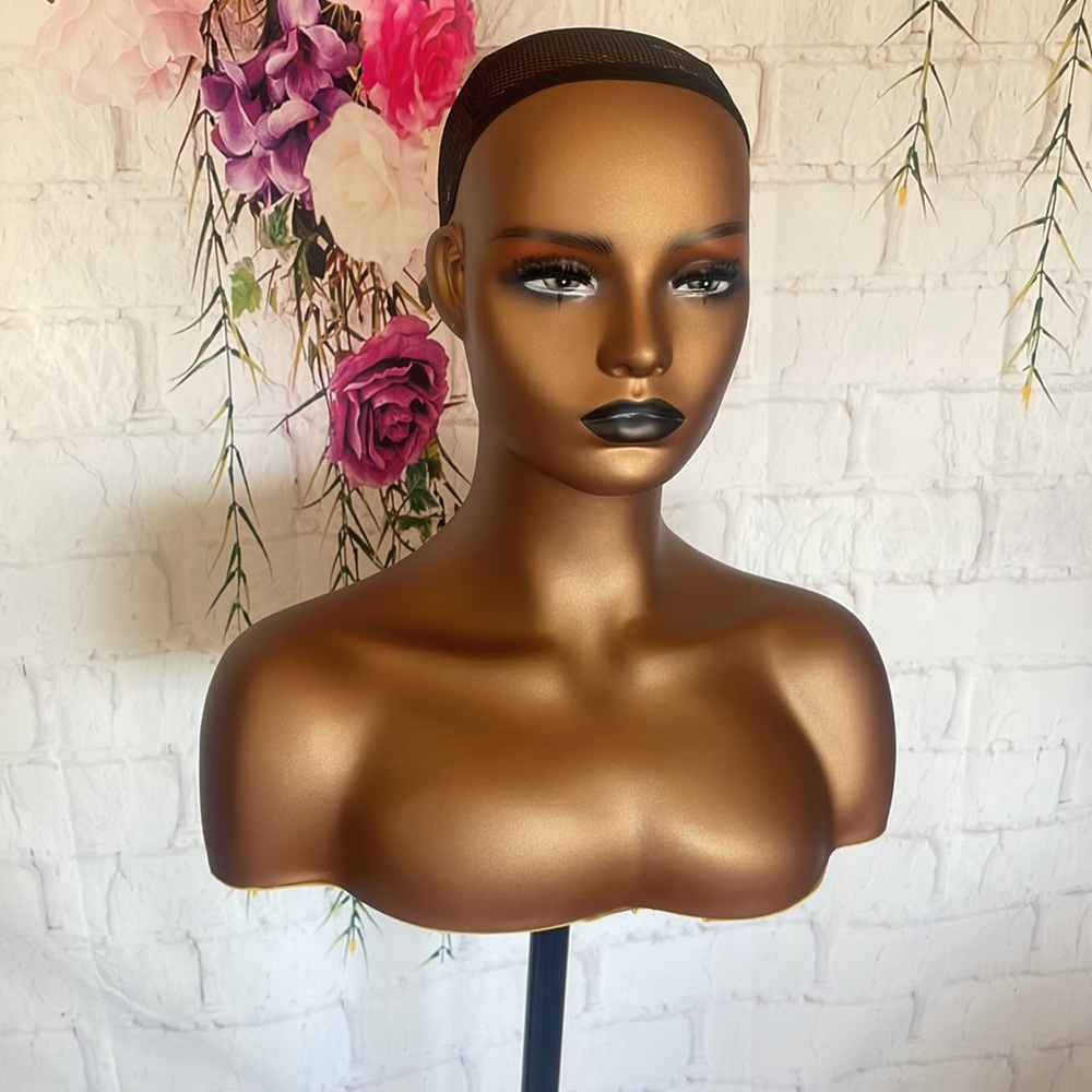 💫LUXURY Female Mannequin Head with Shoulder & Bust for Wig Display *ARRIVES NEW